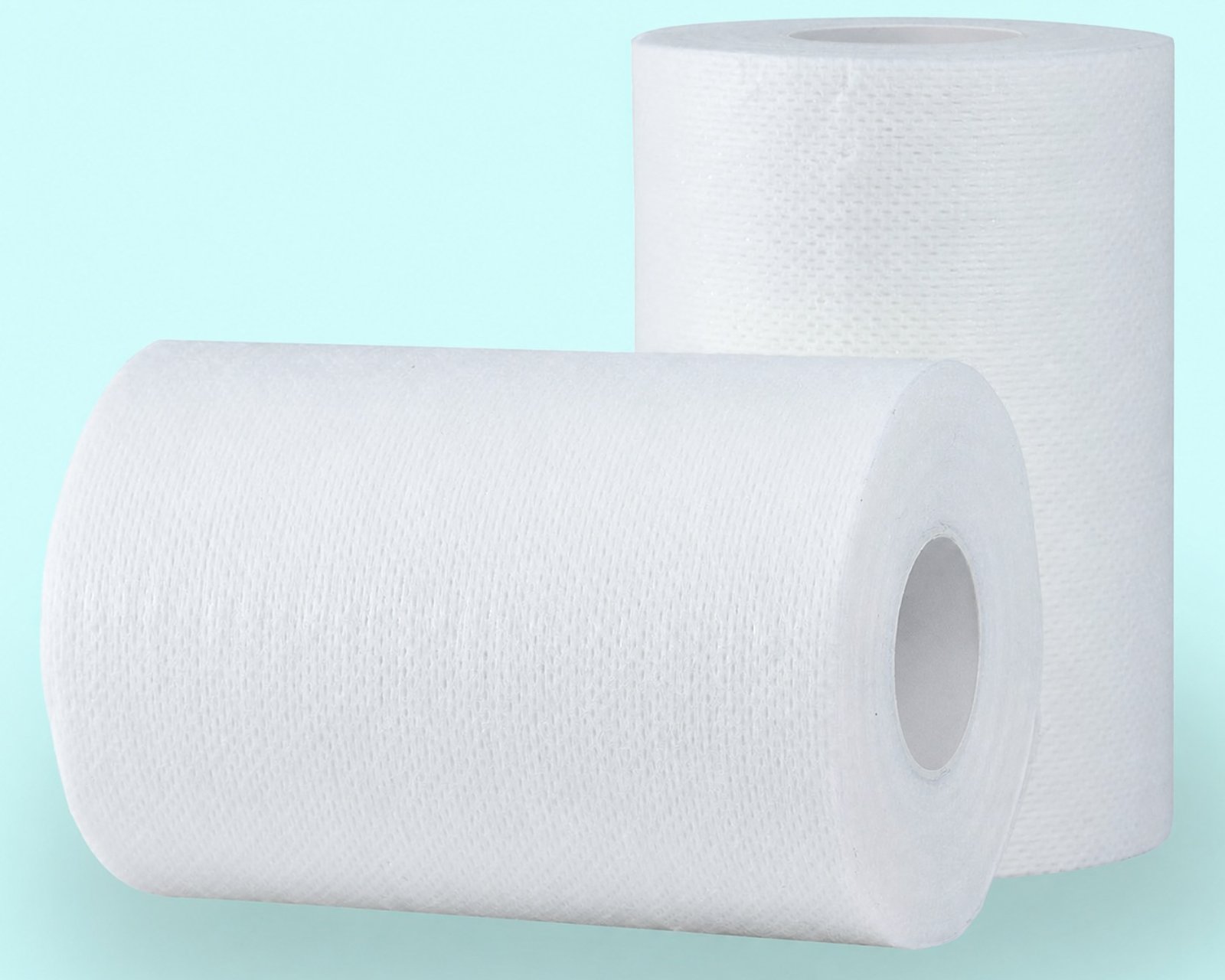 Medical nonwoven substrate and carrier material rolls
